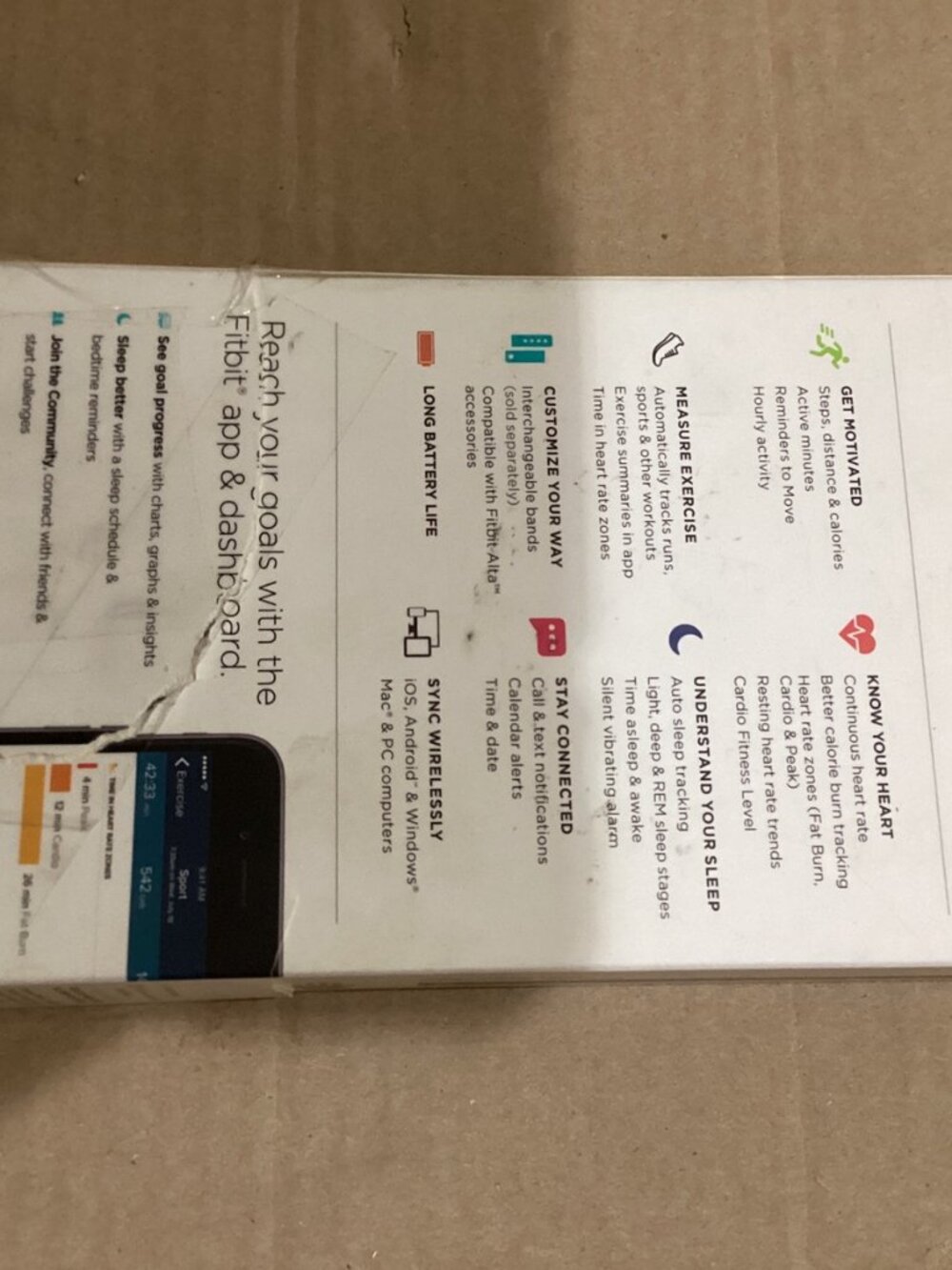Fitbit Alta Fitness Wristband - Size L/G - Picture 4 of 7